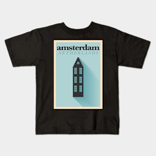 Amsterdam Poster Design Kids T-Shirt